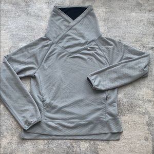 Puma Work out folding collar sweatshirt